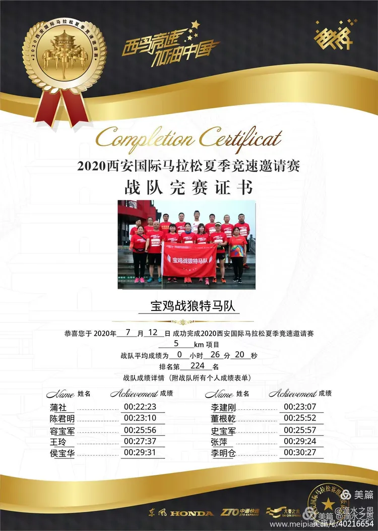马拉松赛事中国家队战胜对手成功晋级