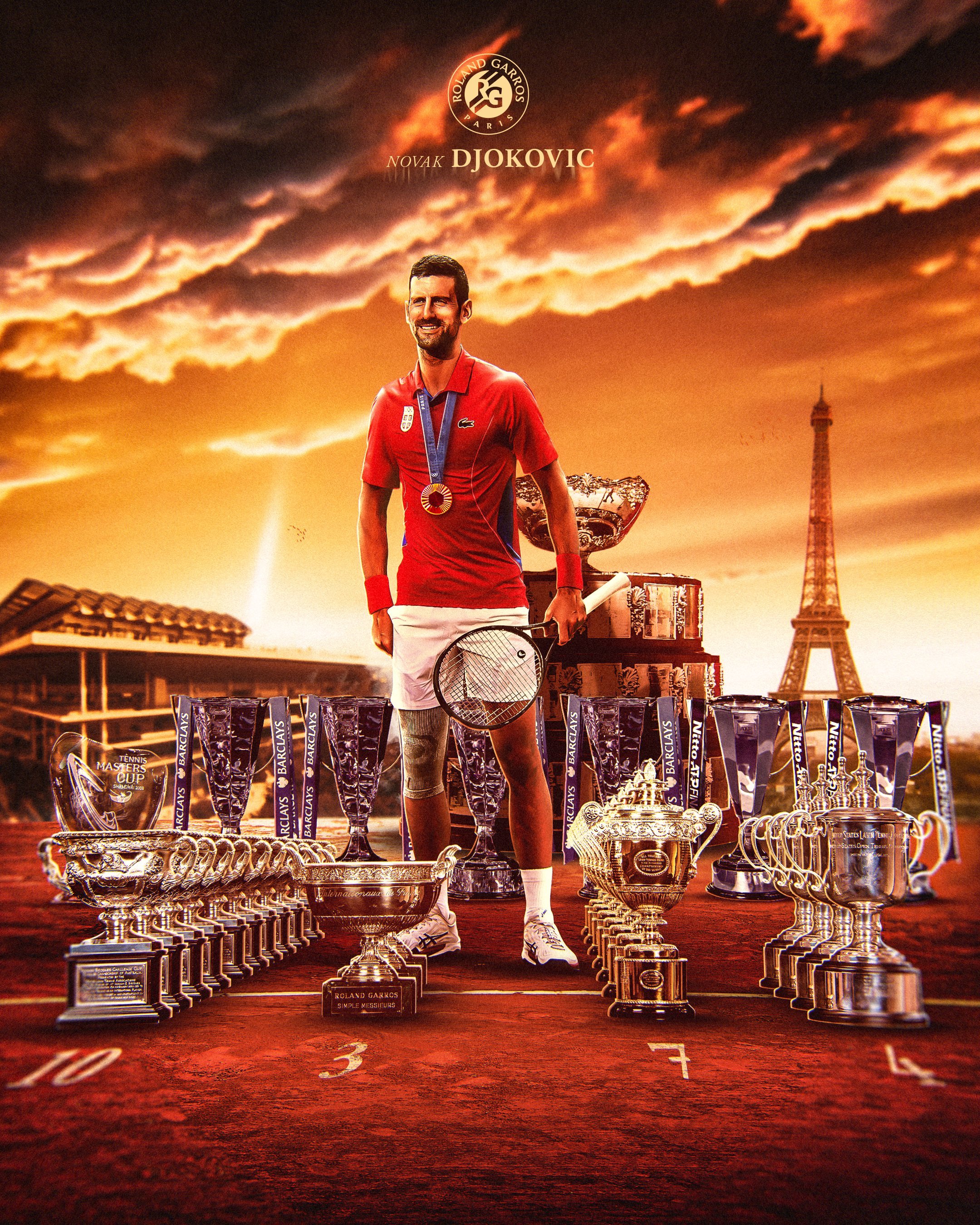 温网力克拉沃尔杯，德约科维奇扛起全队的简单介绍